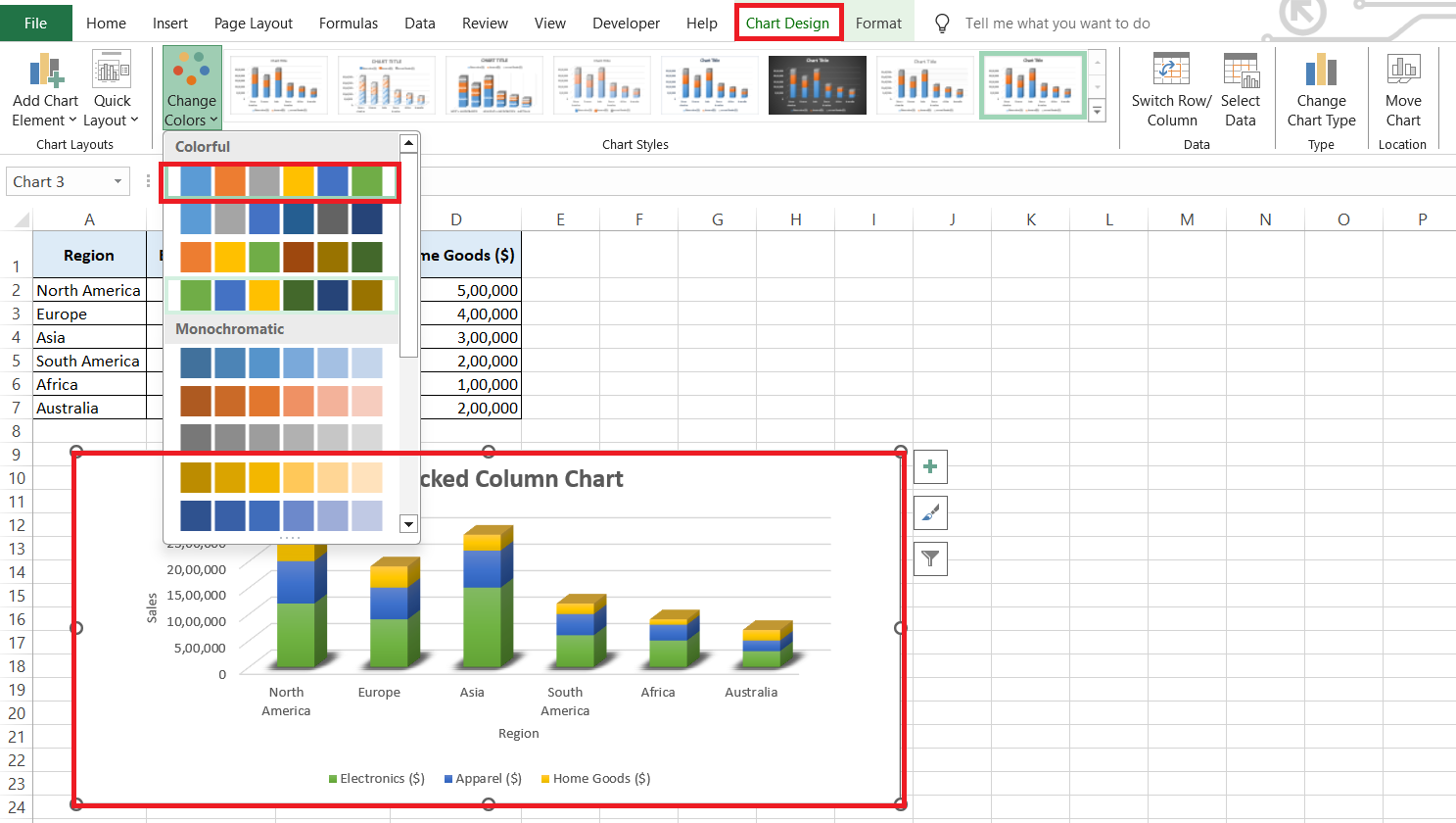 Ms Access Pivot Chart Stacked Column