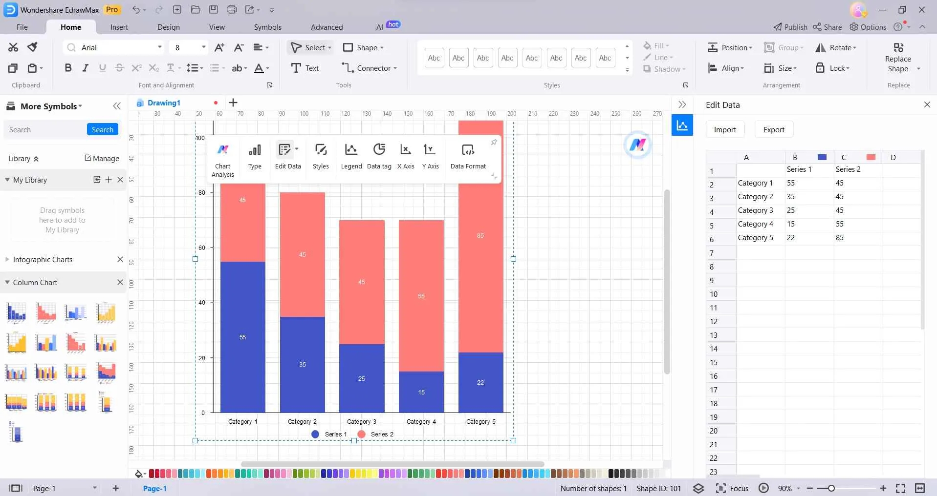 Creating A Line And Stacked Column Chart In Power BI