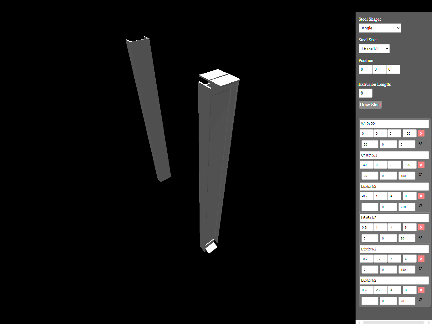 Creating A Simple CSG Code For Steel Shapes Discussion Three js Forum
