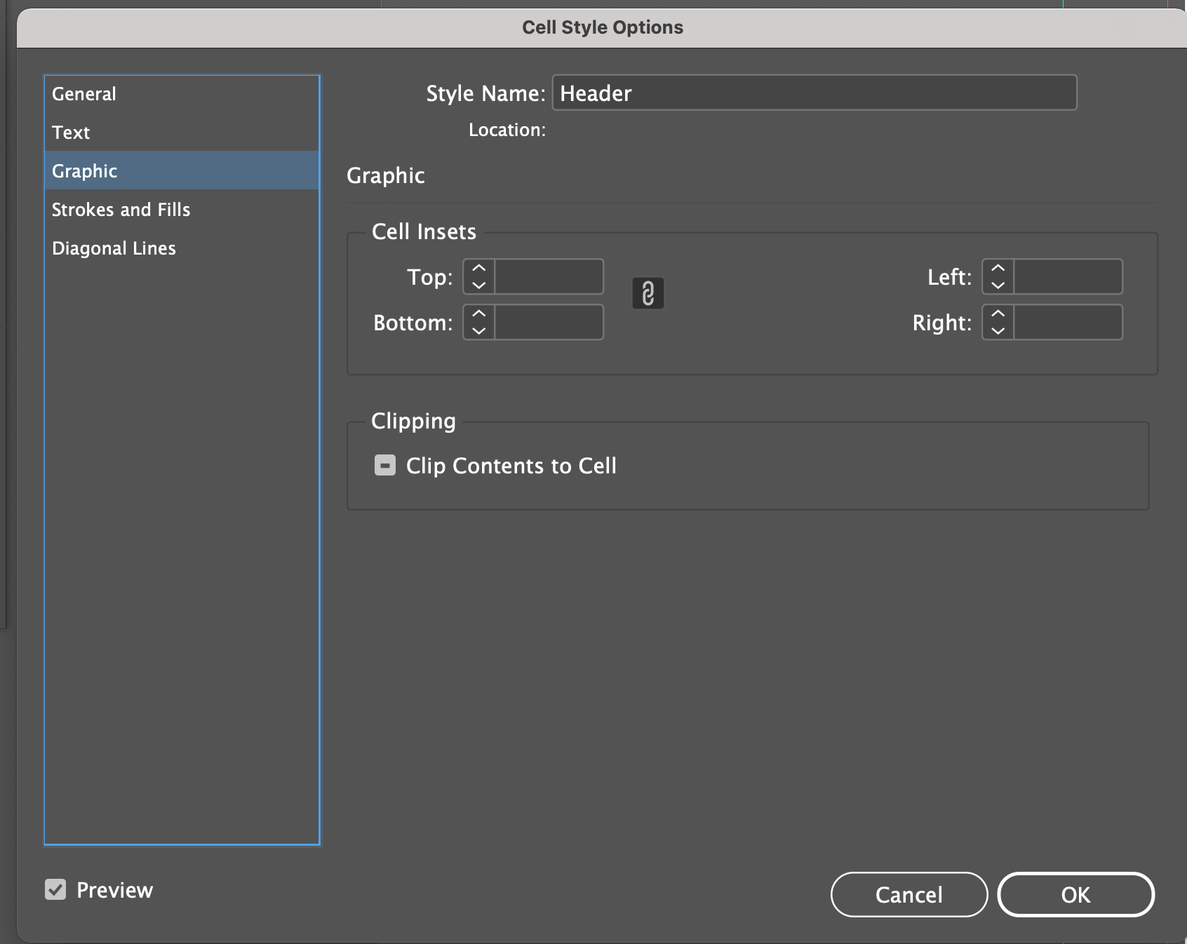 Creative Cloud How Can I Adjust Row Height column Width With Either A Table Style Or Cell Style InDesign CC Graphic Design Stack Exchange