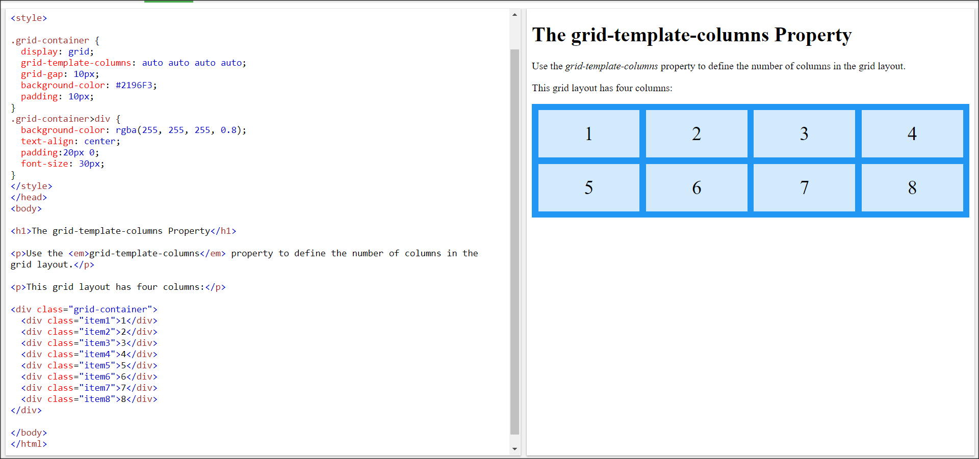 Css Grid Grid template columns Stack Overflow