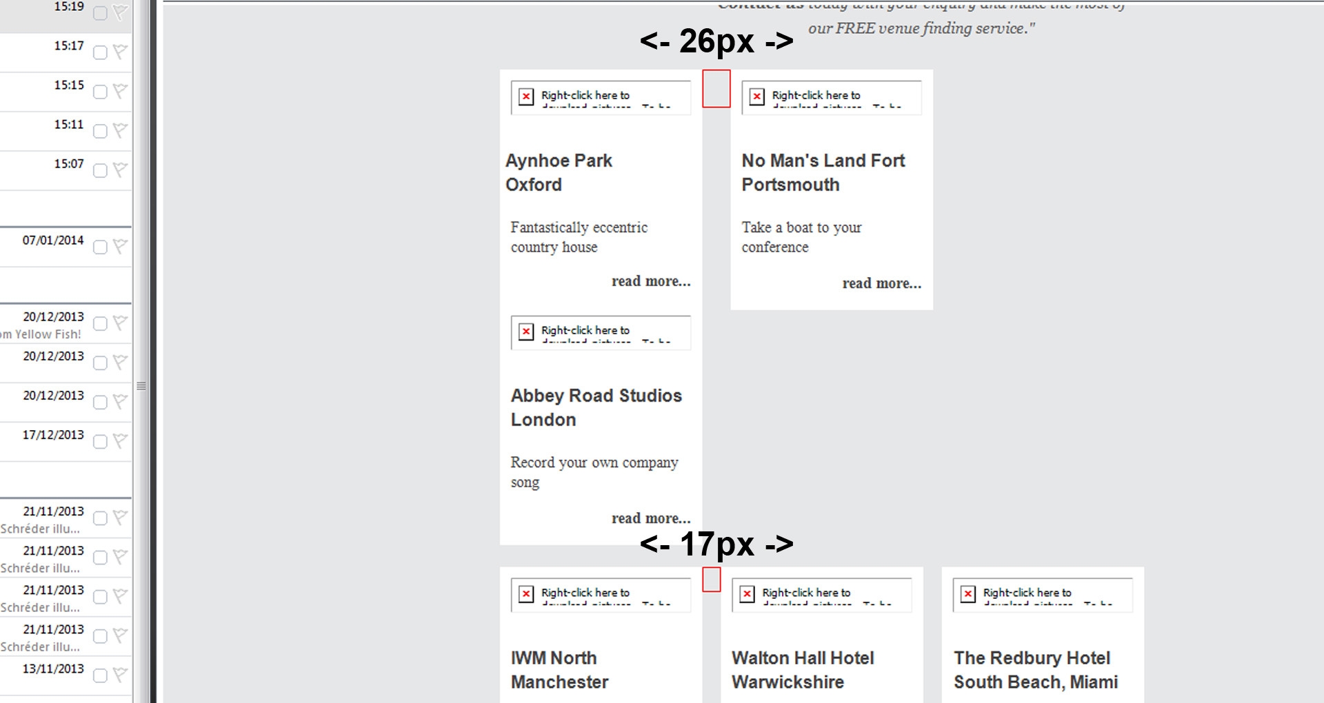 Css Responsive HTML Email 3 Column Layout Spacing For Outlook Stack Overflow