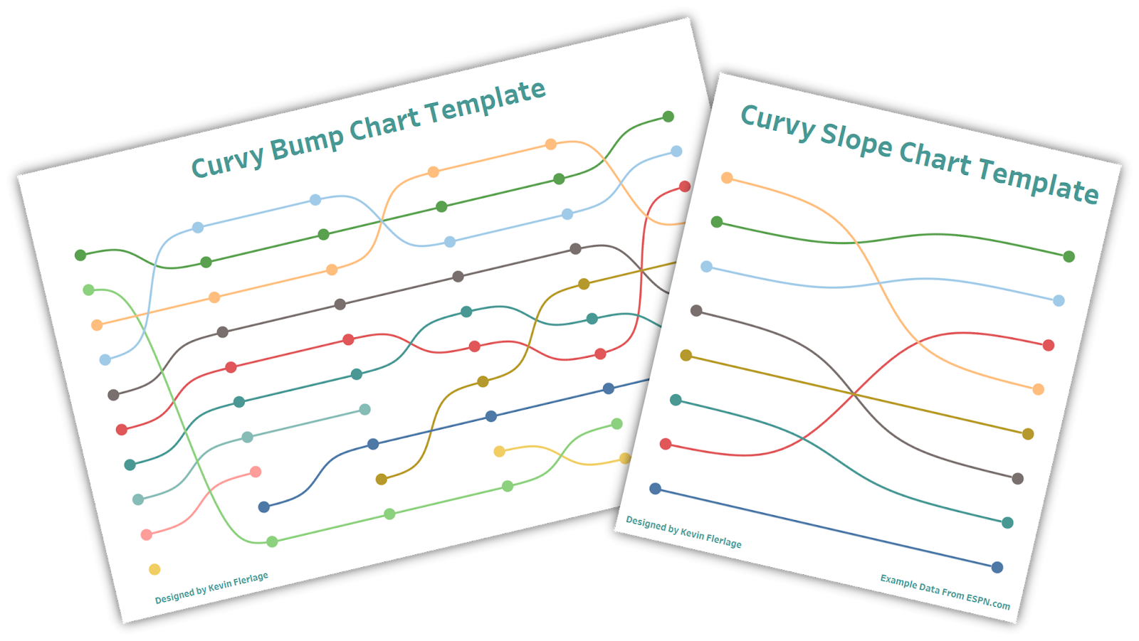 Curvy Bump Chart U0026 Slope Chart Template The Flerlage Twins Analytics Data Visualization And Tableau