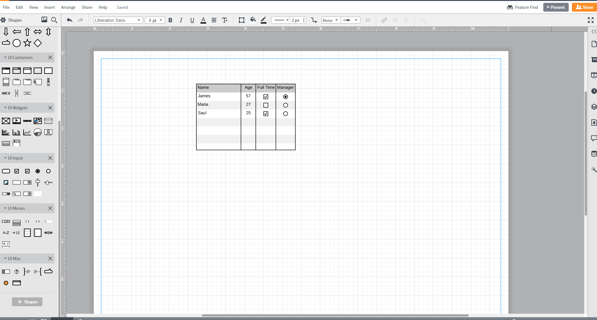 Customize Table Data Grid Shape In The UI Input Shape Library Community