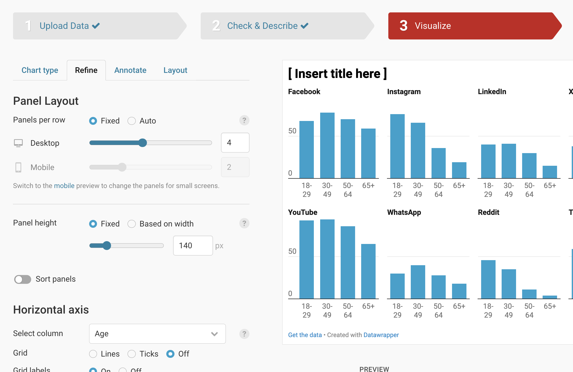 Customizing Your Multiple Columns Chart Datawrapper Academy
