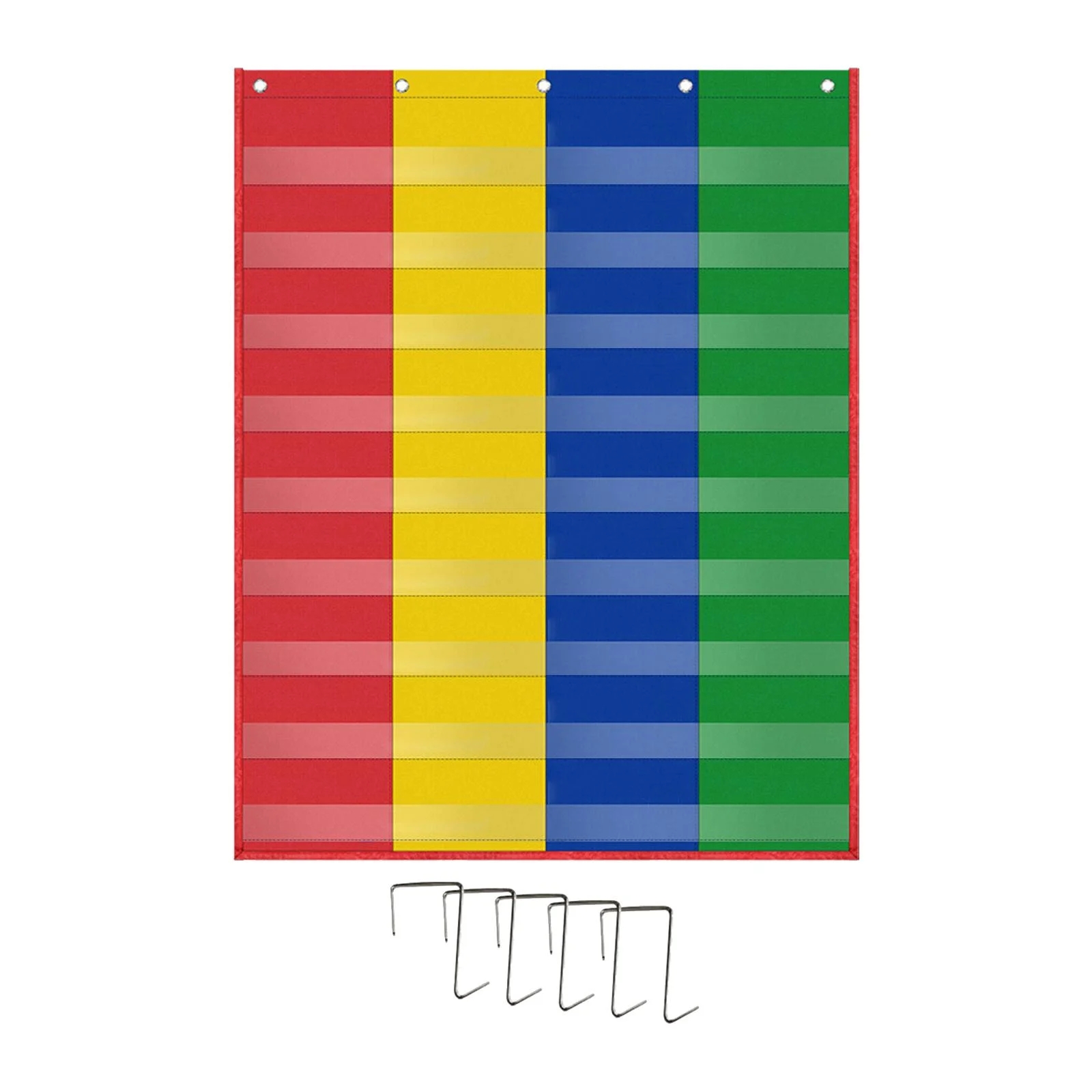 Daily Schedule Pocket Chart Sight Words Pocket Chart Wall Hanging 4 Column Pocket Chart Teaching Supplies For Office Kids Classroom Activity Walmart
