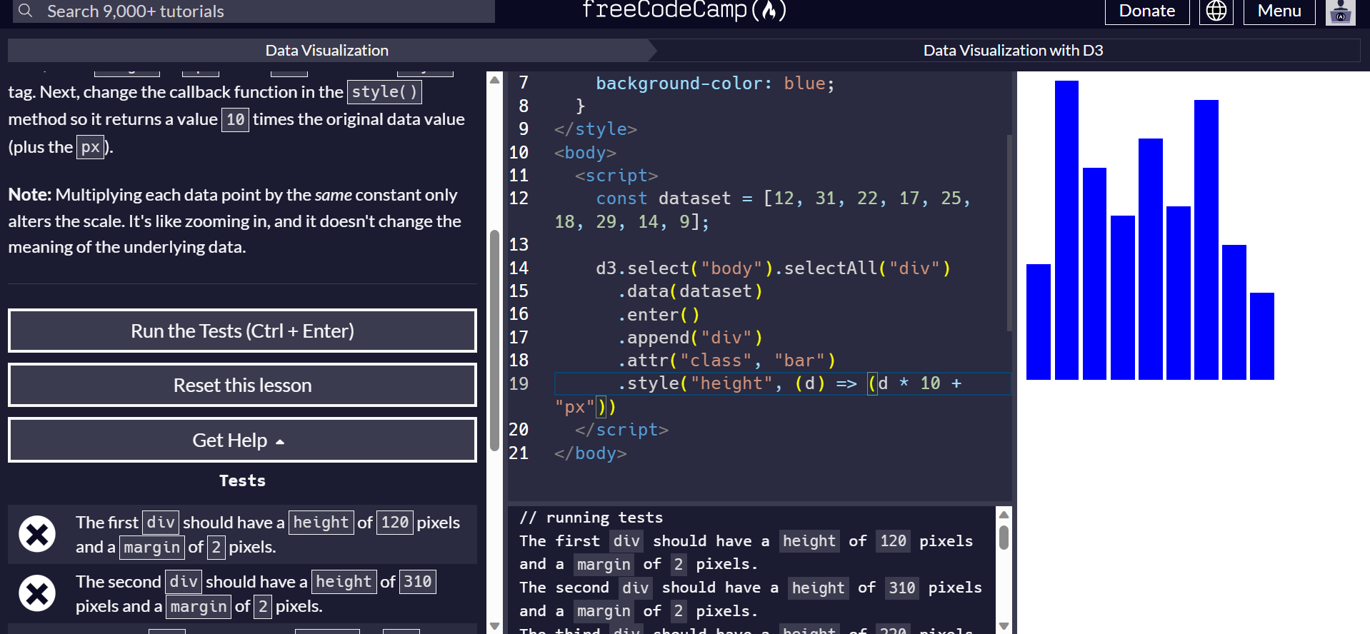 Data Visualization With D3 Change The Presentation Of A Bar Chart HTML CSS The FreeCodeCamp Forum