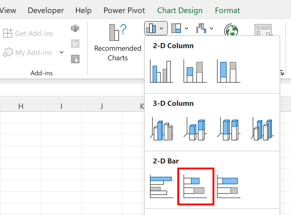Insert A Clustered Column Combo Chart