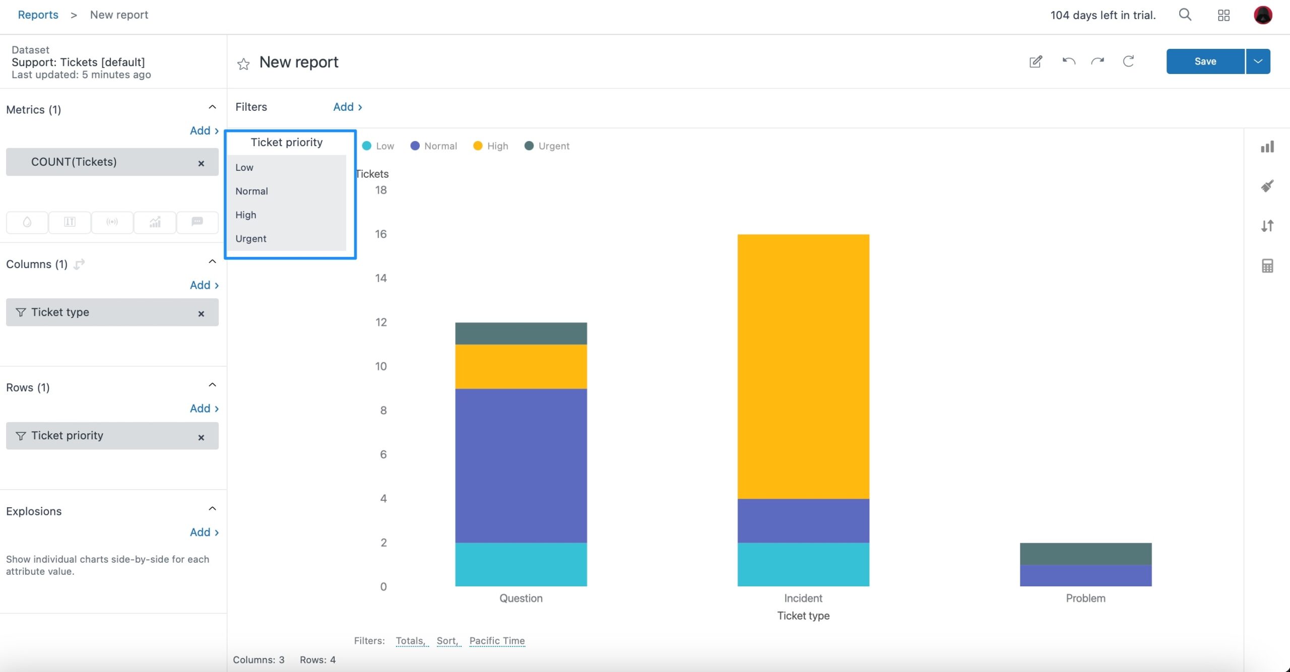 Explore Recipe Working With Stacked Charts Zendesk Help