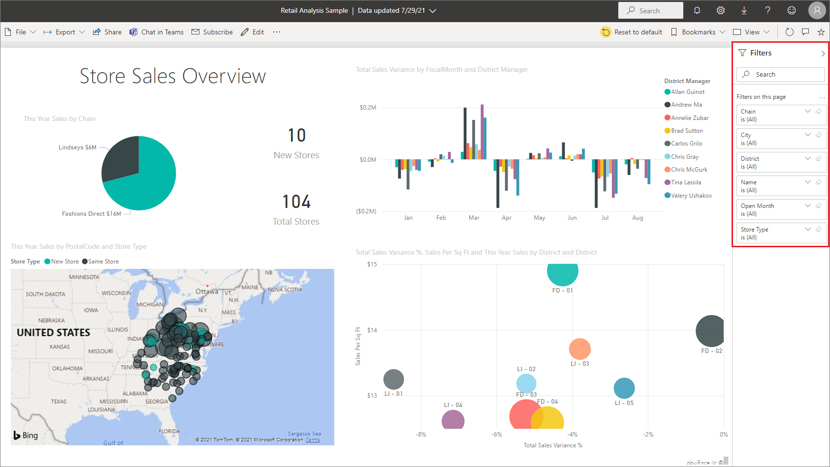 Power Bi Column Chart Highlight