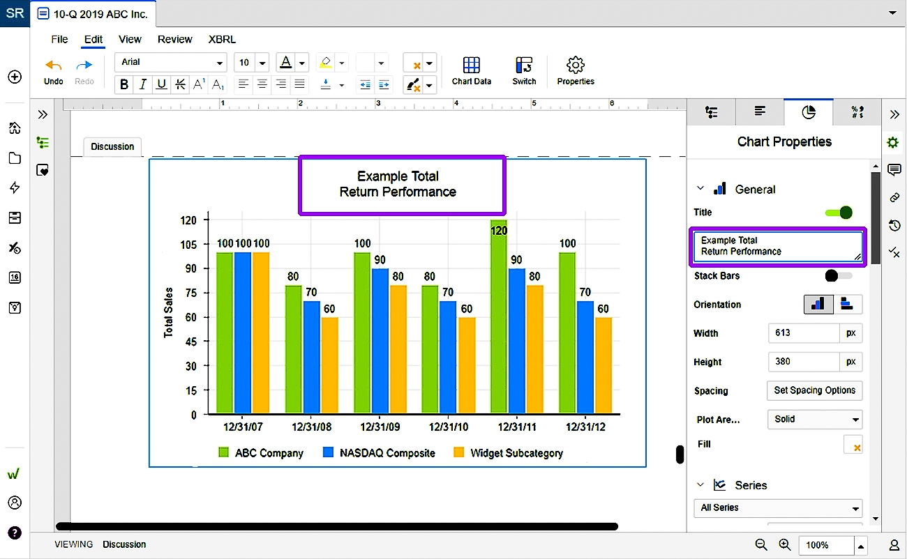 Format Chart Text And Titles Support Center