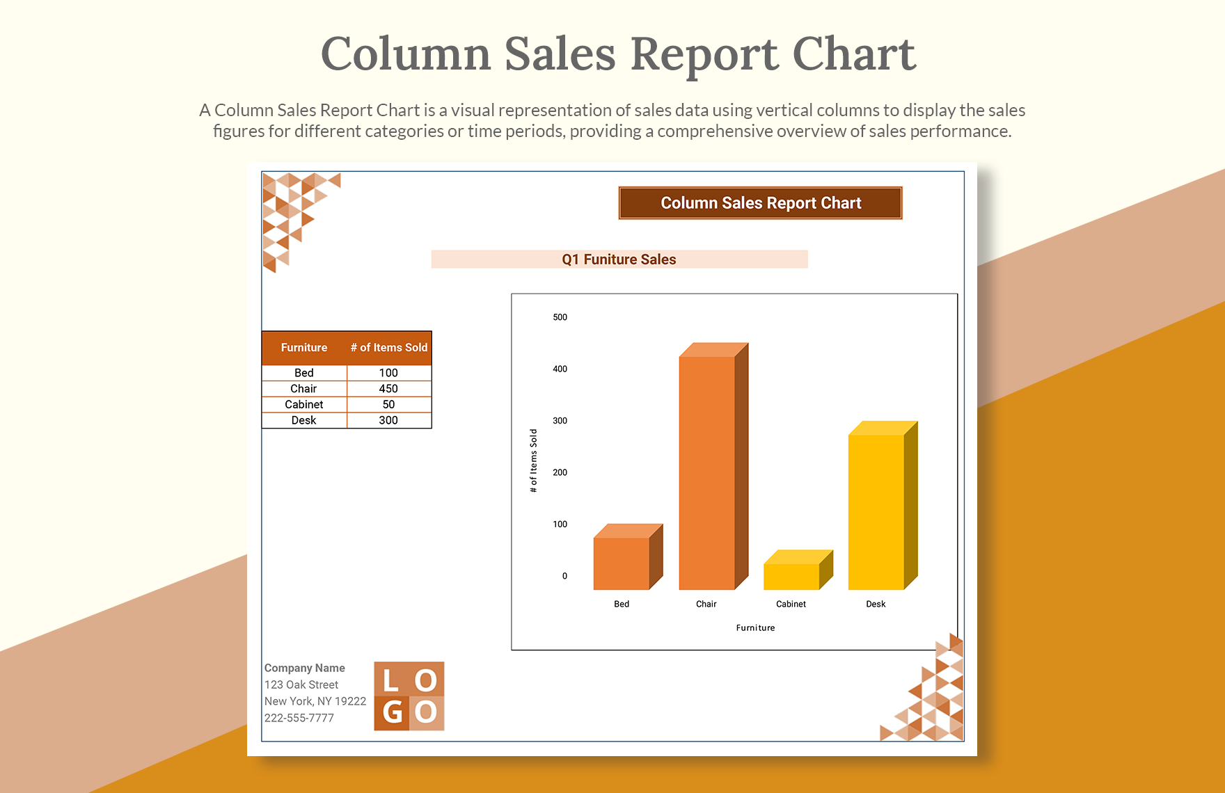 Free Column Chart Templates Editable And Printable