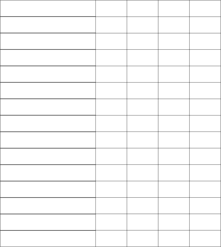 Free Printable 5 Column Charts PDF Template Printables Hub