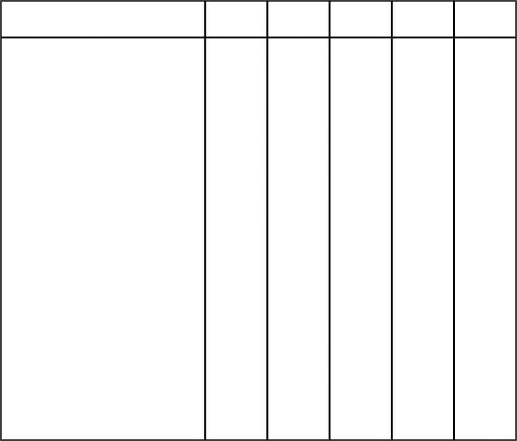 Free Printable 6 Column Chart Templates PDF Printables Hub