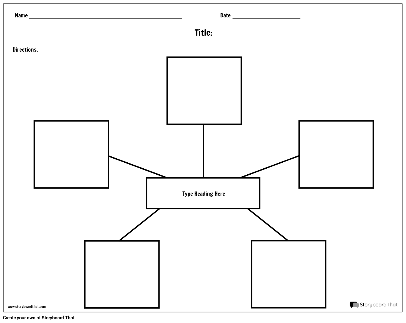 Free Spider Map Templates By Storyboard That 2025 