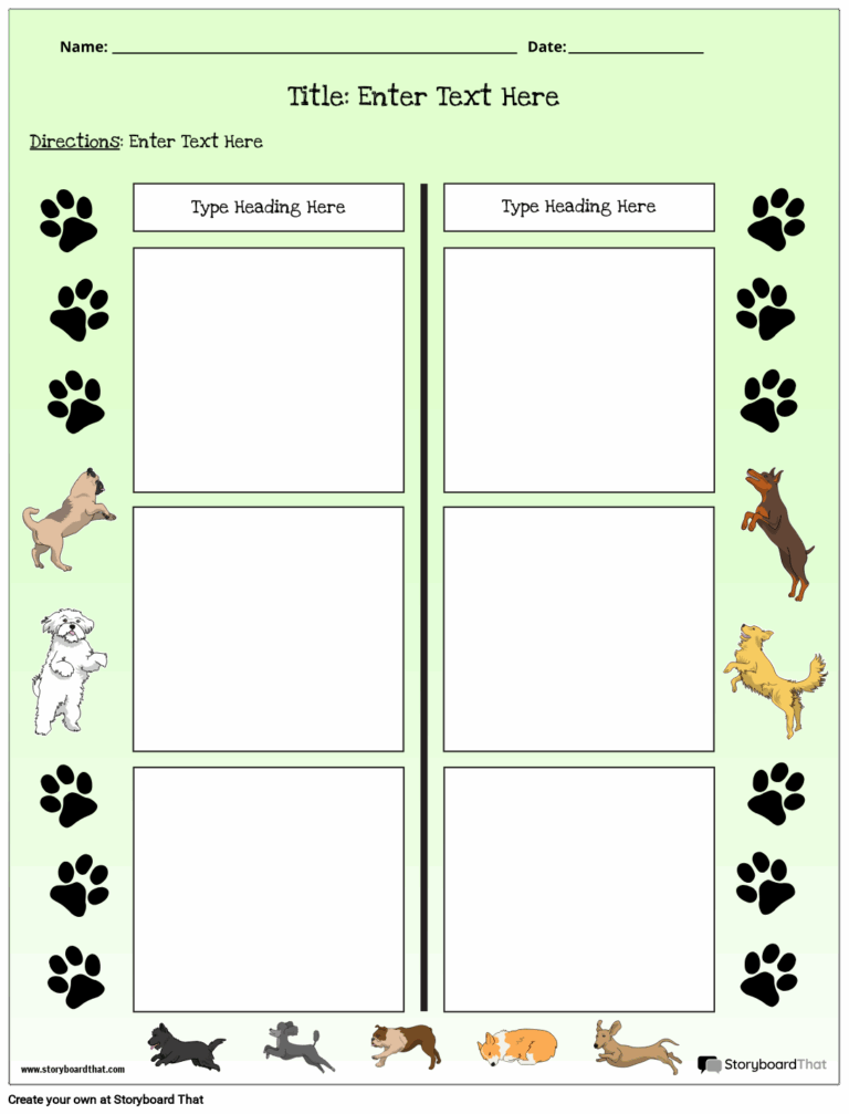 Free T Chart Templates Create U0026 Customize Online For 2025