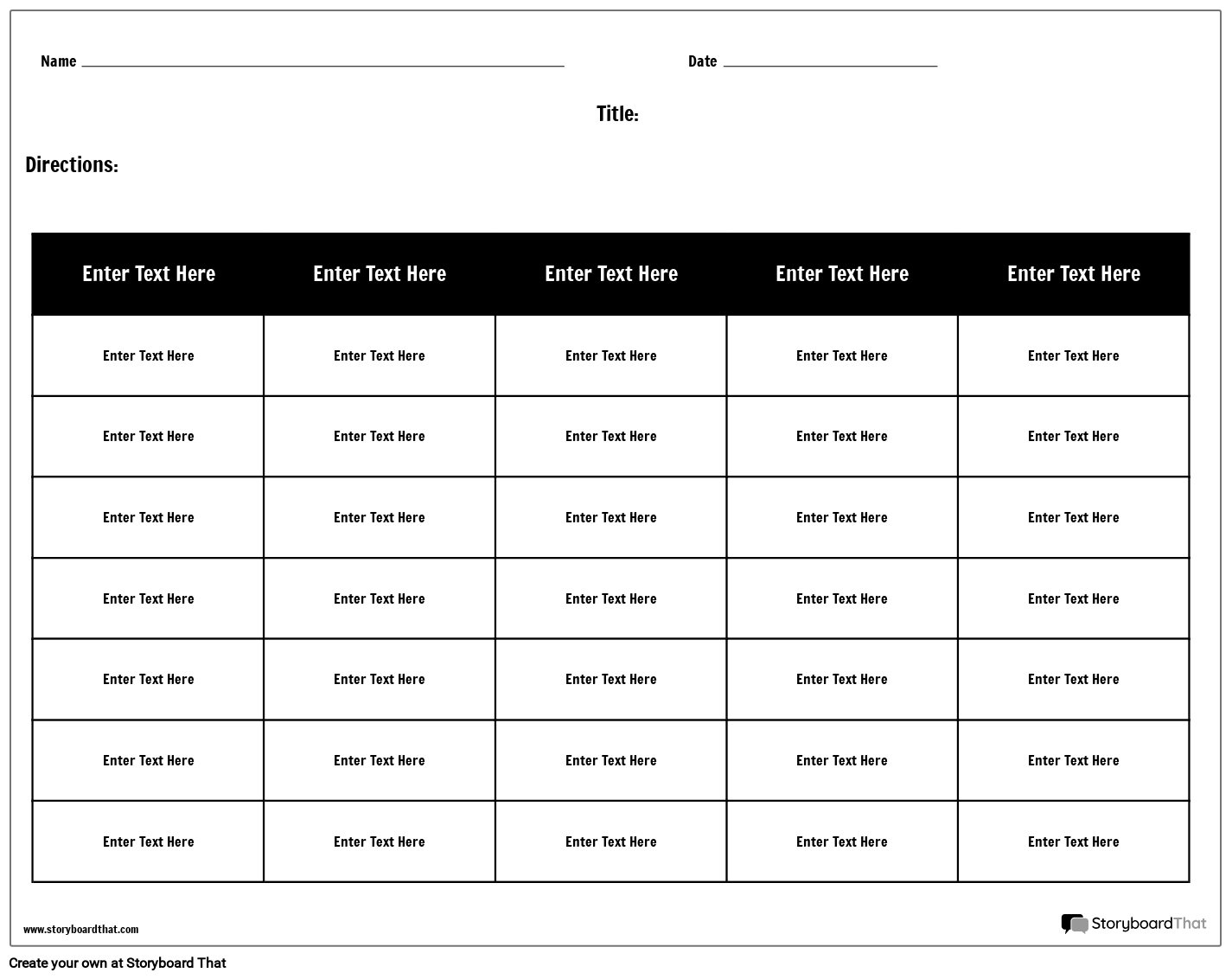 Free Table Maker Create Charts For Education Easily