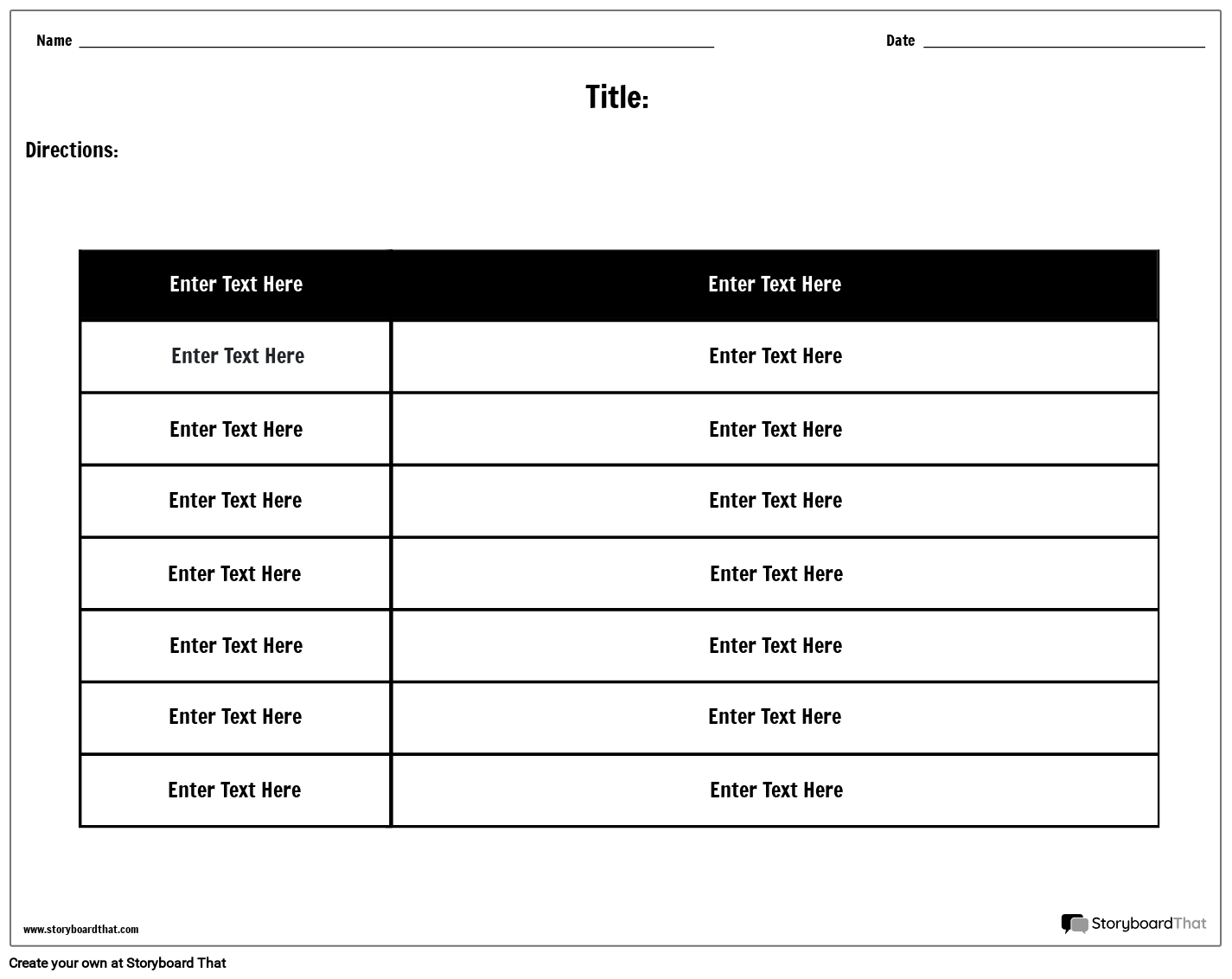 Free Table Maker Create Charts For Education Easily