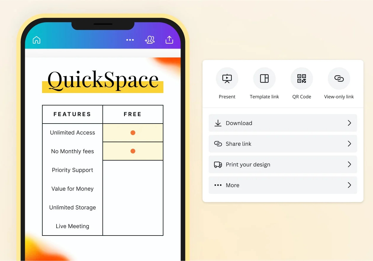 Free Table Maker Make A Table Chart Online Canva