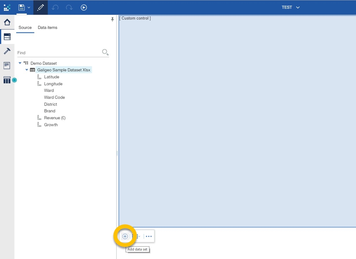Cognos 11 Clustered Column Chart