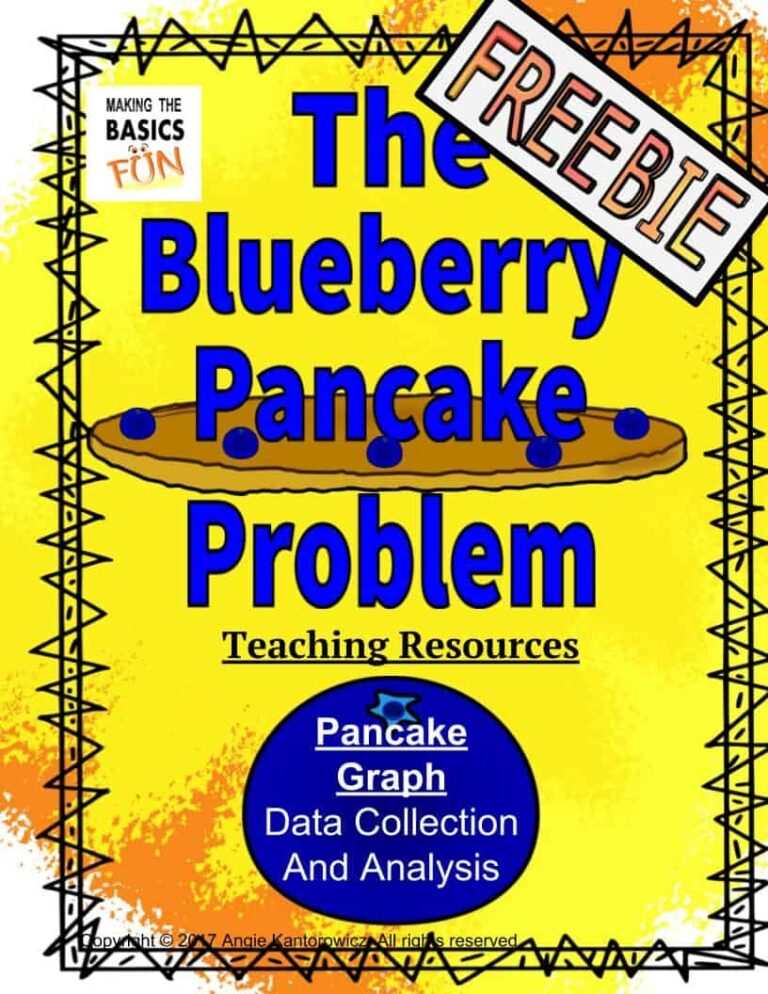 Graphing Freebie With A Pancakes Making The Basics Fun