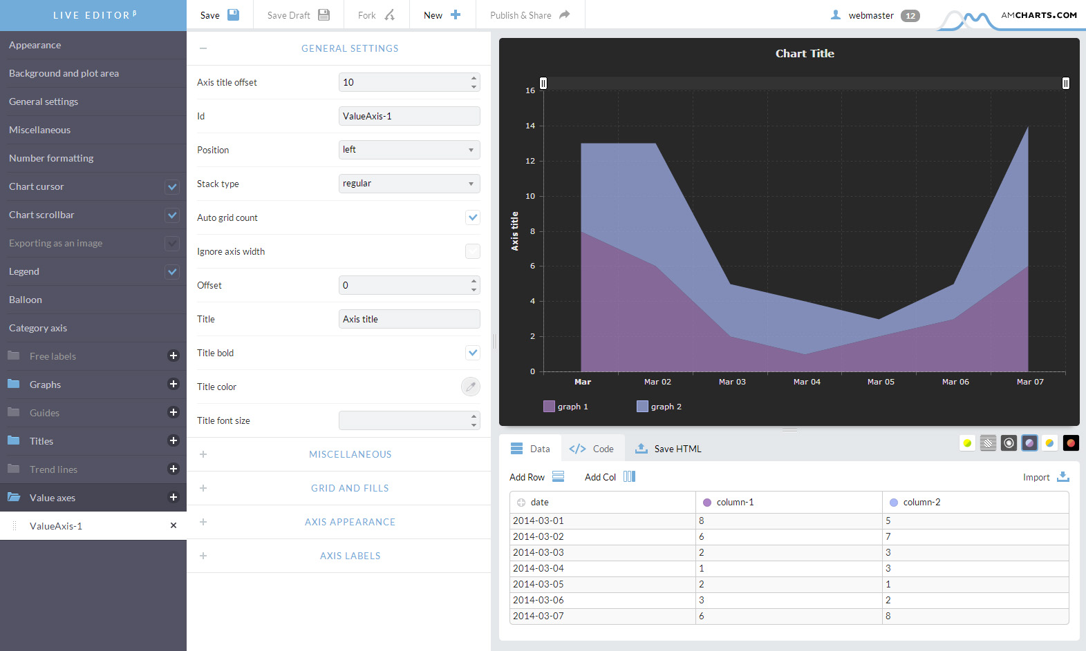 How AmCharts Plotted A Path To An Intuitive Interface Handsontable Data Grid For JavaScript React Angular And Vue 