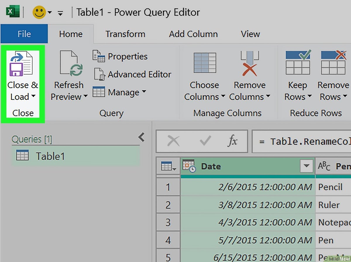 Include Column Headings In Chart