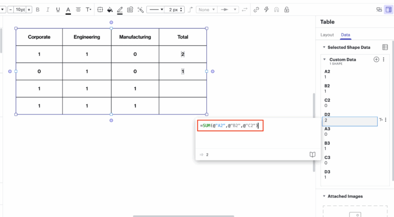 How To Add Formula To Table To Sum Columns Community