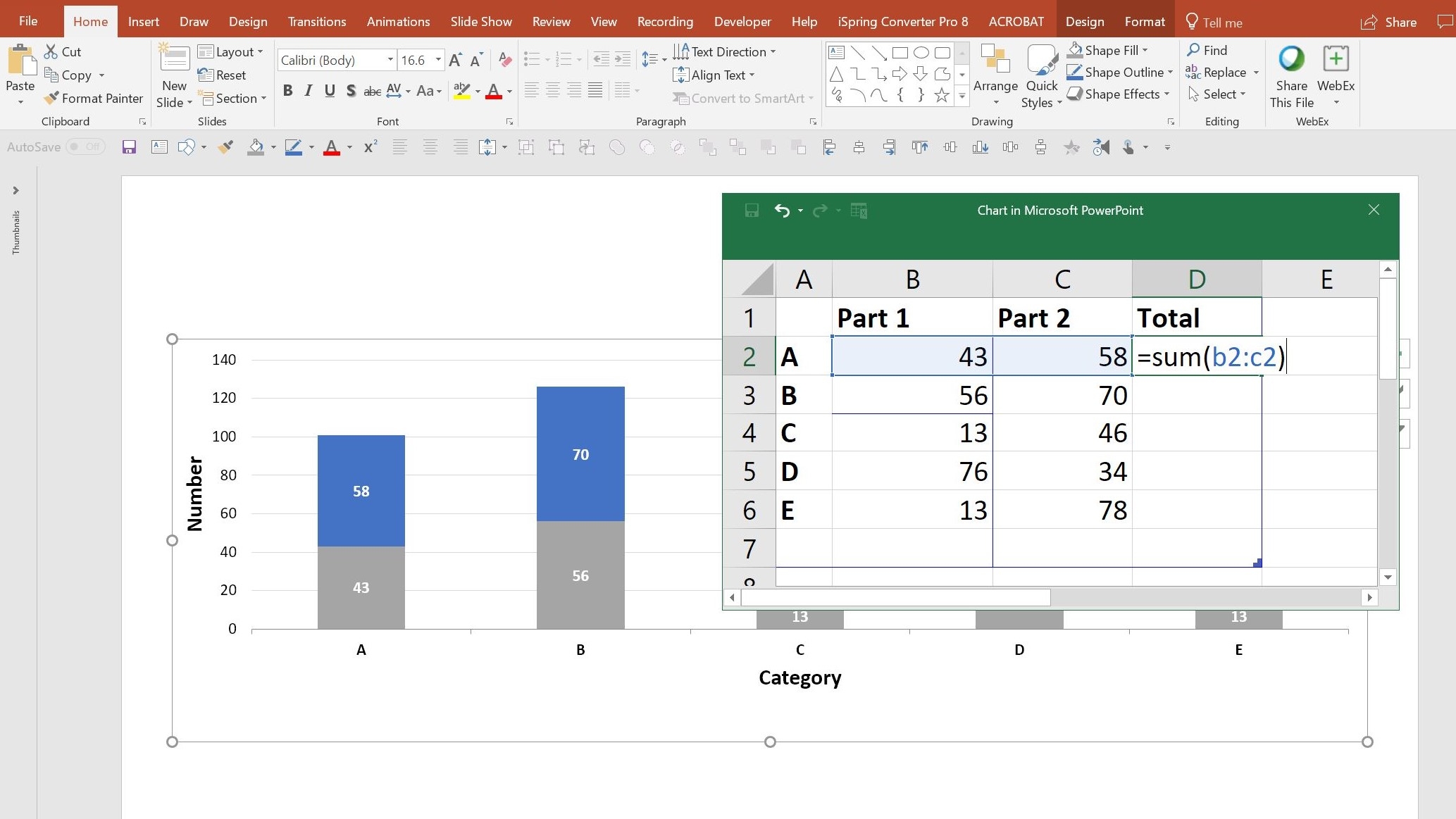 How To Add Live Total Labels To Graphs And Charts In Excel And 