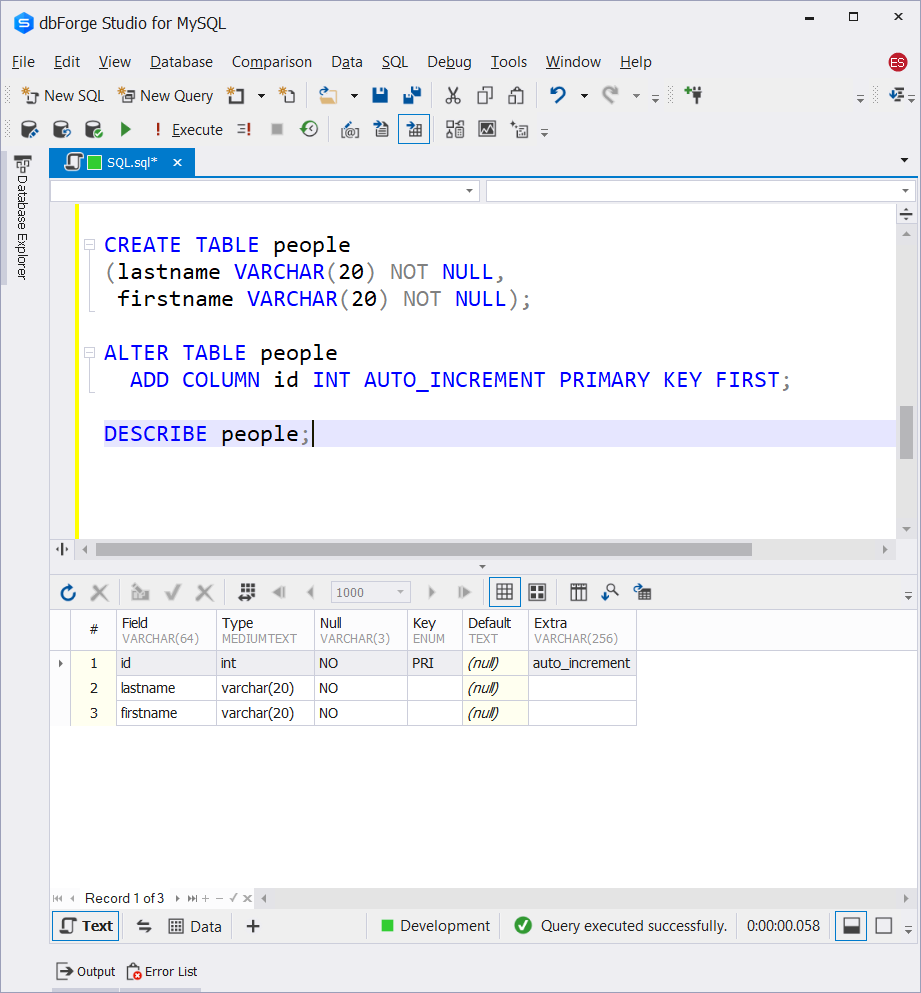 Sql Alter Column Size Chart