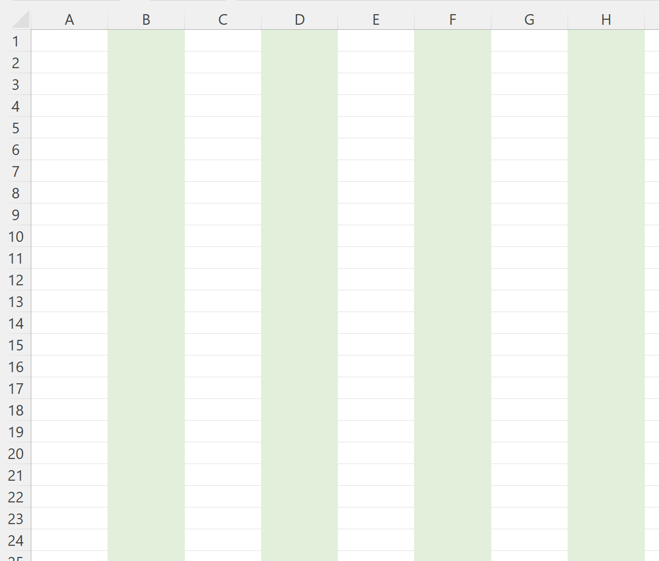 Column Chart Alternate Colors