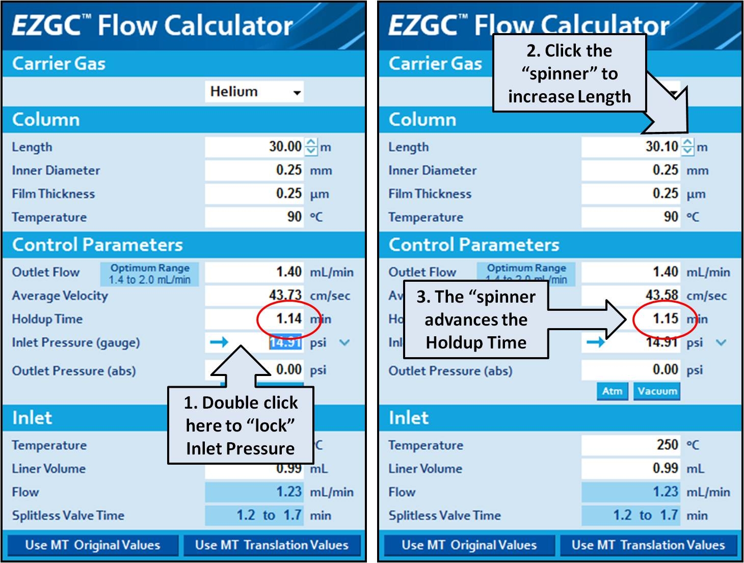 How To Calculate GC Chromatography Column Length Restek EZGC 