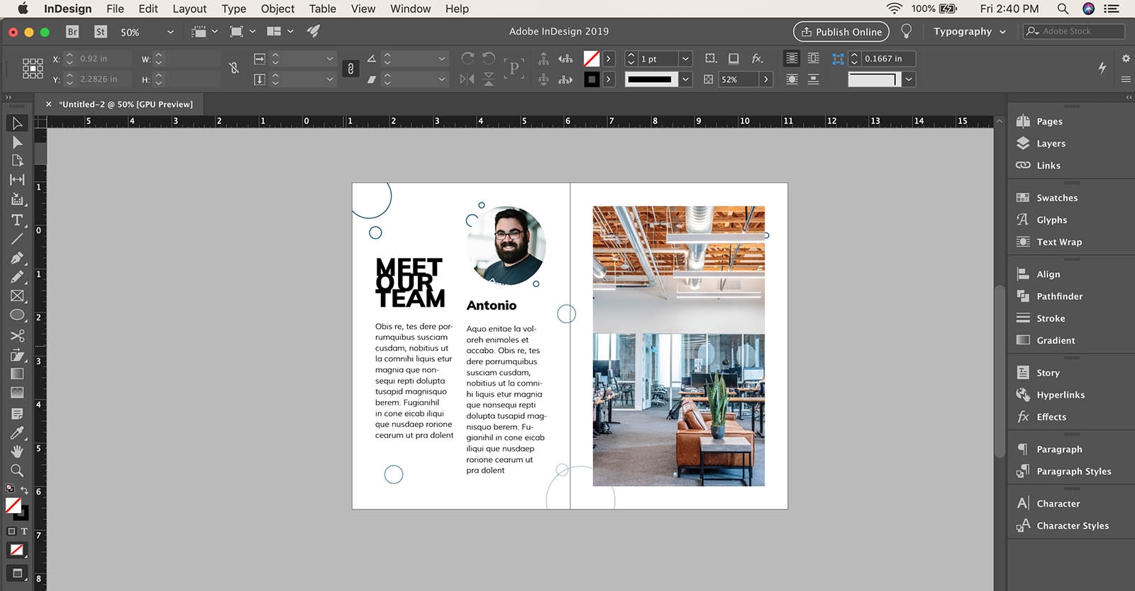 Change Chart Column Width In Indesign