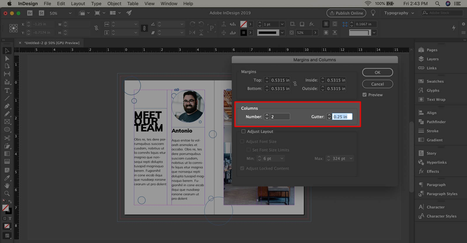 How To Change Gutter Width In Adobe InDesign Imagy