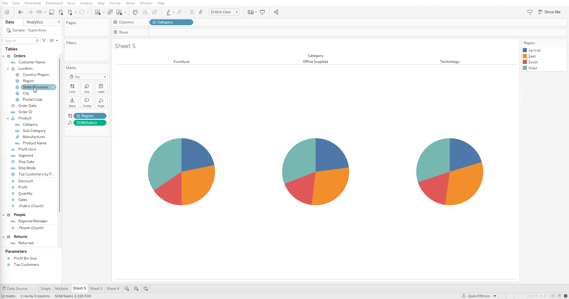 How To Create A Pie Chart In Tableau Visualitics