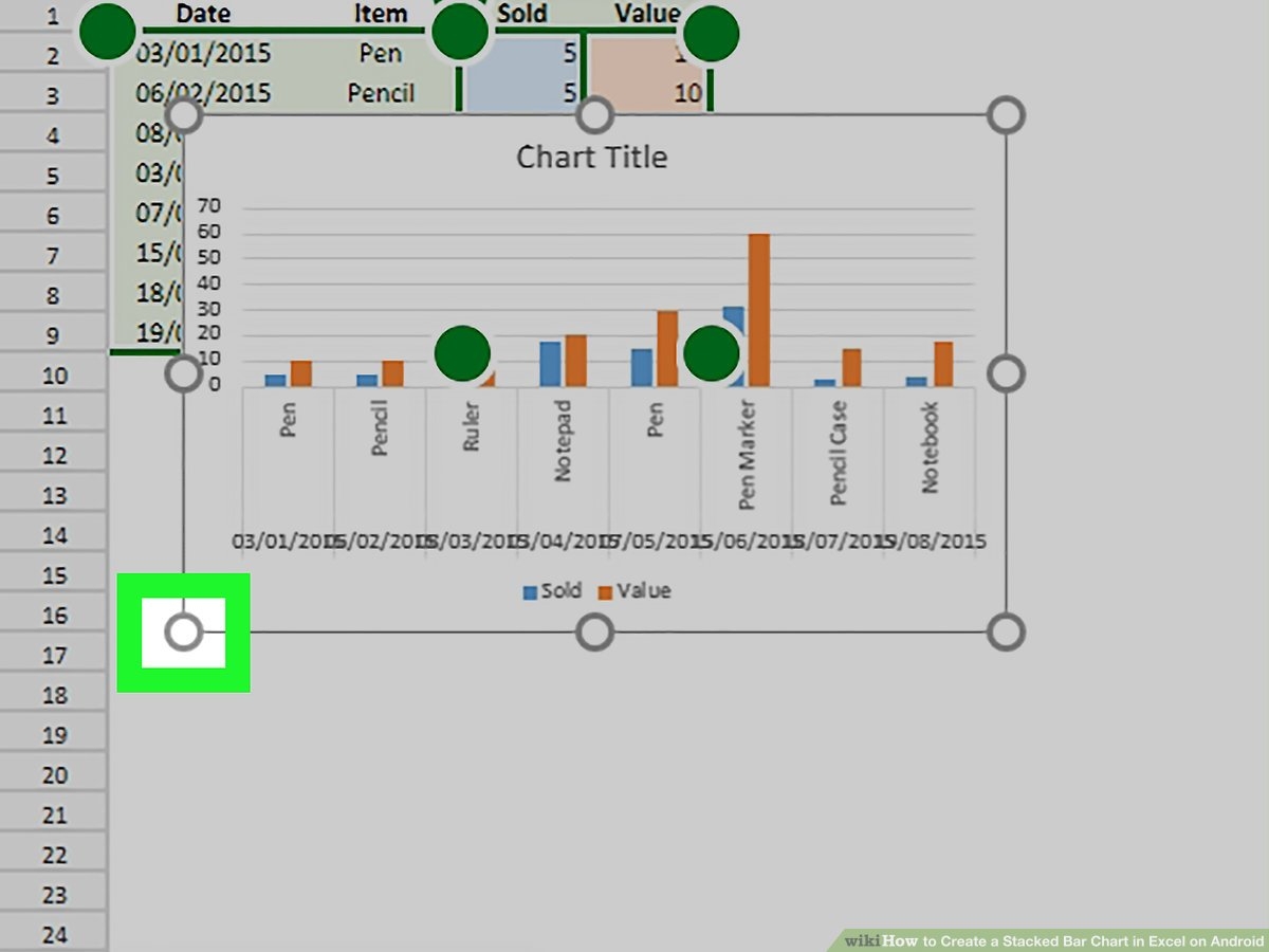 How To Create A Stacked Bar Chart In Excel On Android 11 Steps