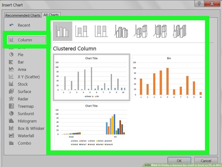 How To Create A Stacked Bar Chart In Excel On PC Or Mac 5 Steps