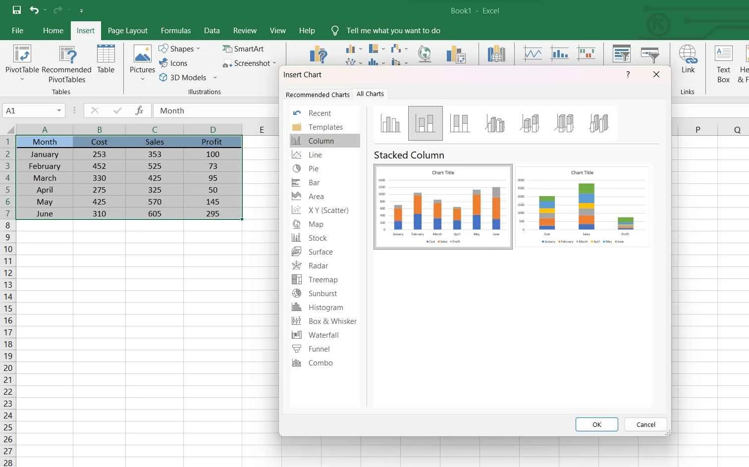 How To Create A Stacked Bar Chart In Excel With 3 Variables