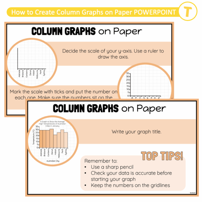 How To Create Column Graphs On Paper POWERPOINT Top Teacher