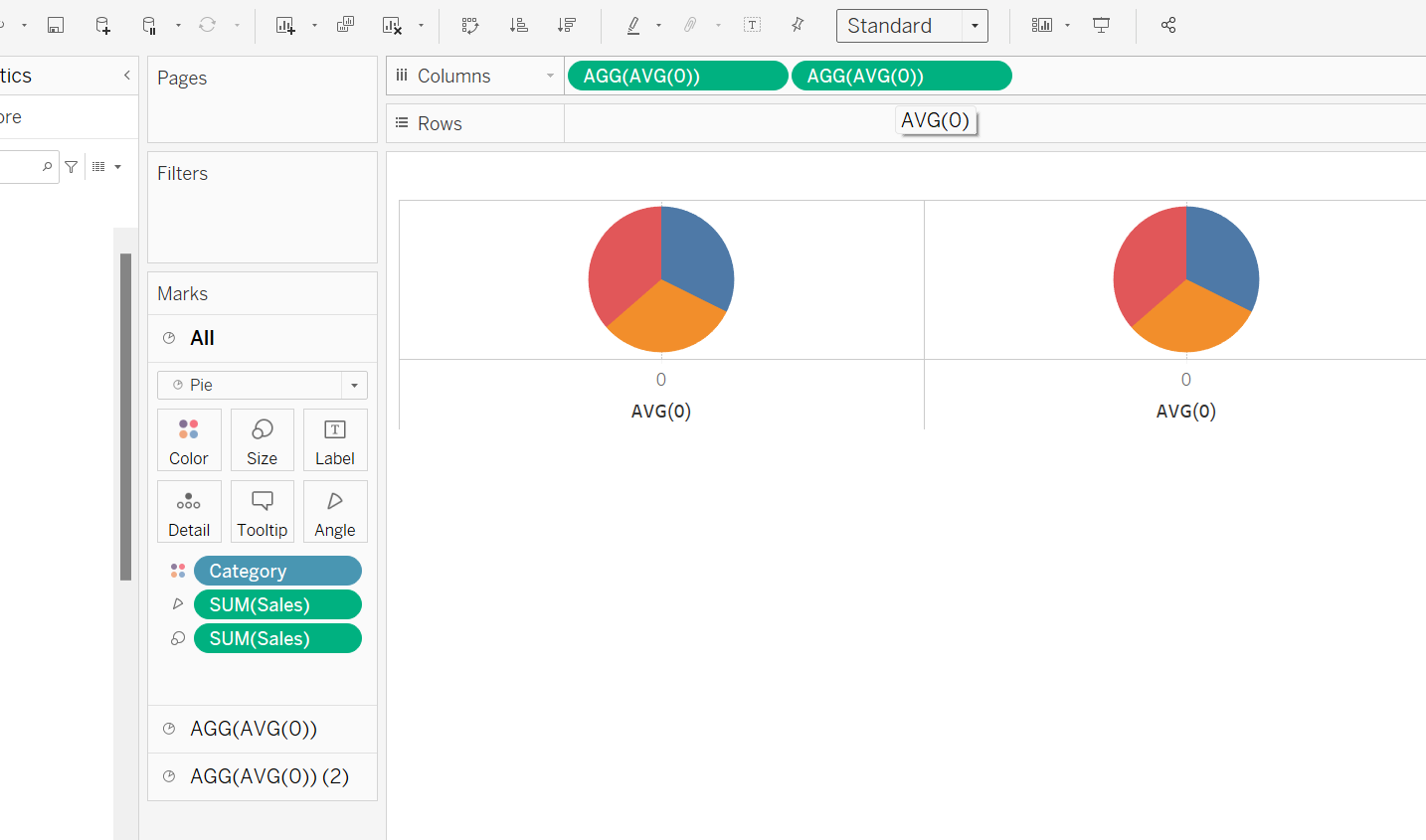 Tableau Pie Chart From Multiple Columns