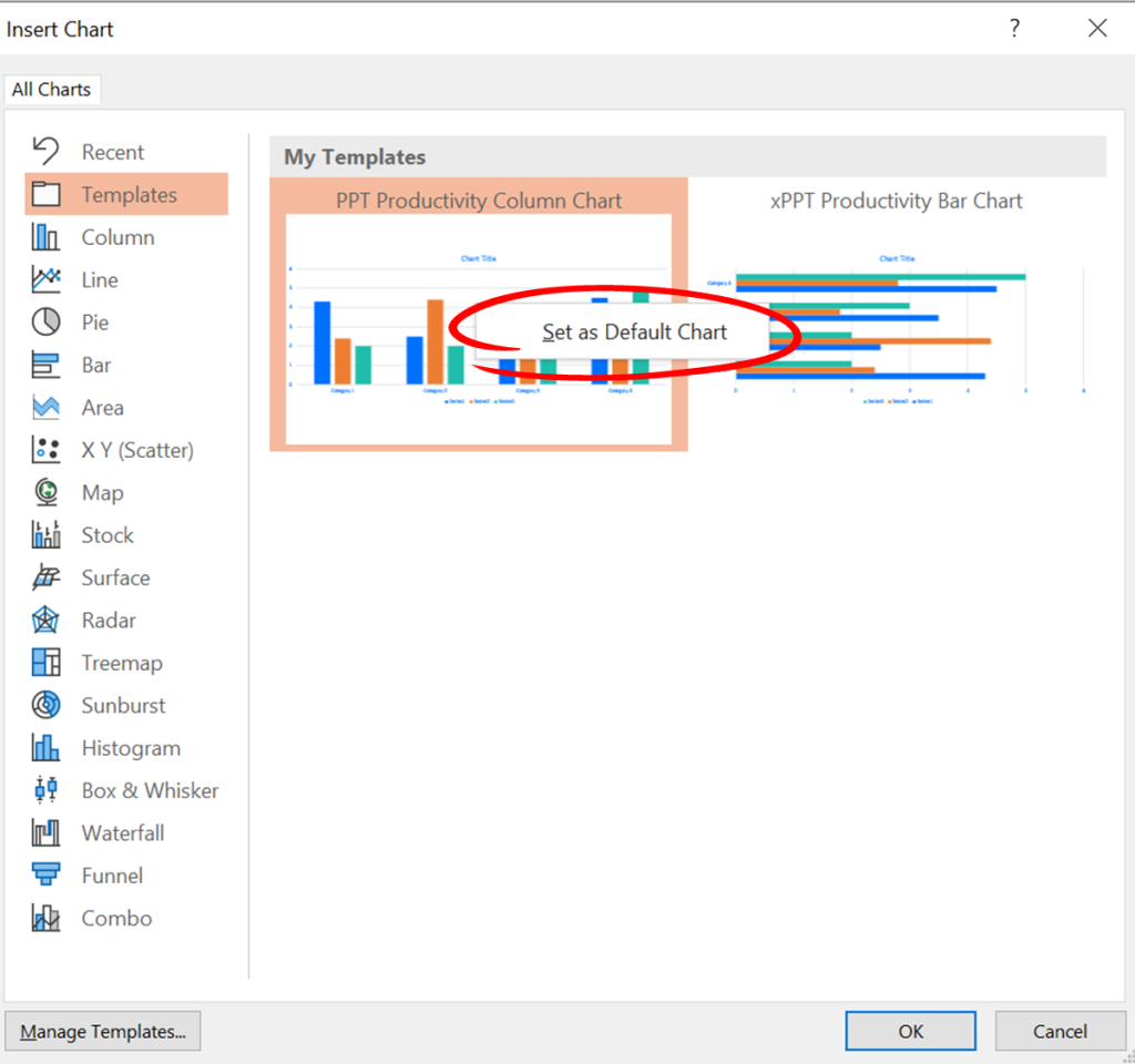 How To Create PowerPoint Chart Templates PPT Productivity