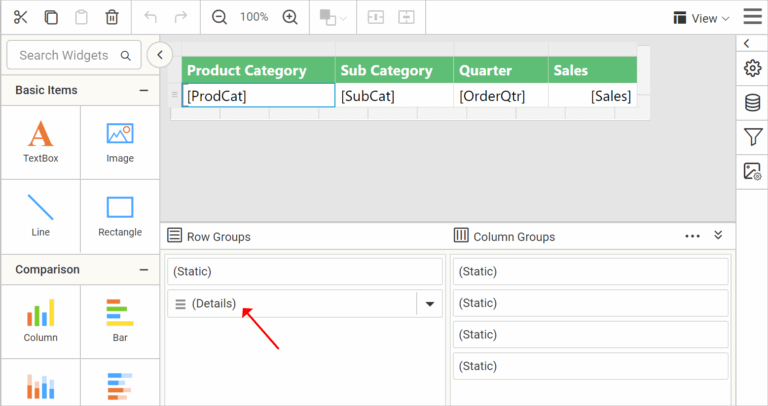 How To Enable Interactive Sorting In SSRS Tablix Bold Reports