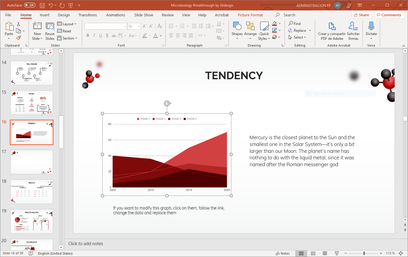 Insert A Clustered Column Chart Powerpoint