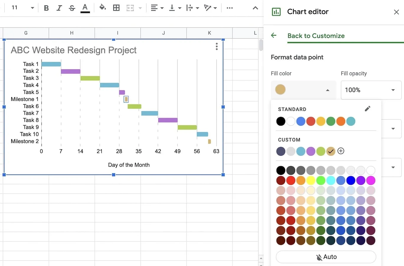 Column Chart Example In Flex 4