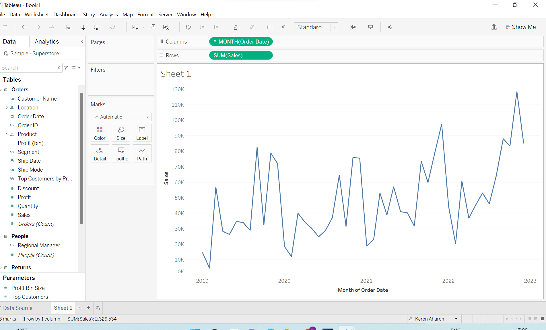 How To Manually Adjust The Moving Average Value With A Parameter In Tableau The Data School