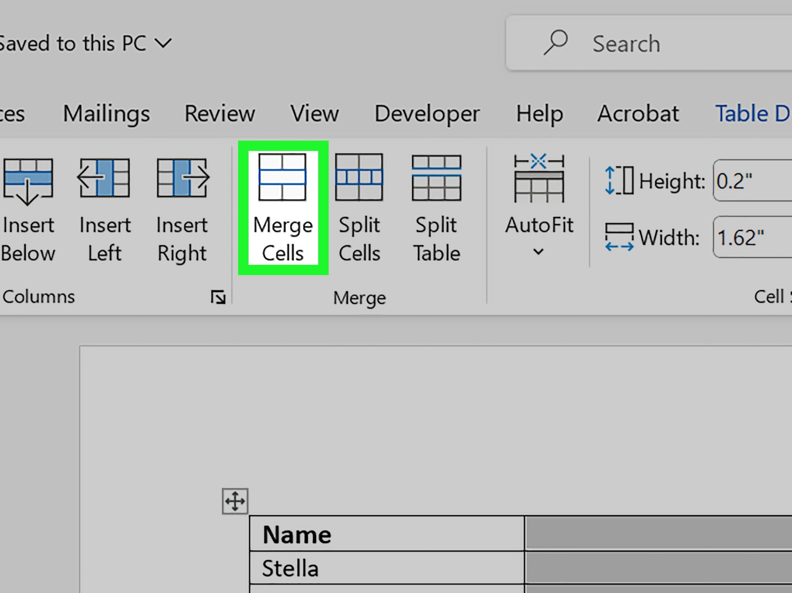 How To Merge Cells In Microsoft Word 3 Simple Steps