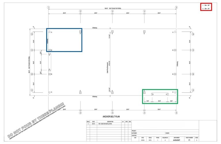 How To Read Steel Building Anchor Bolt Plans Fortify Building 
