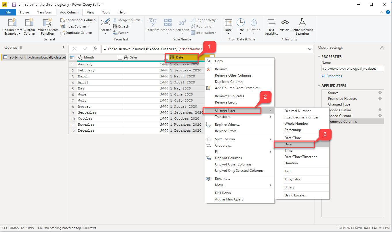 How To Sort Months Chronologically In Power BI