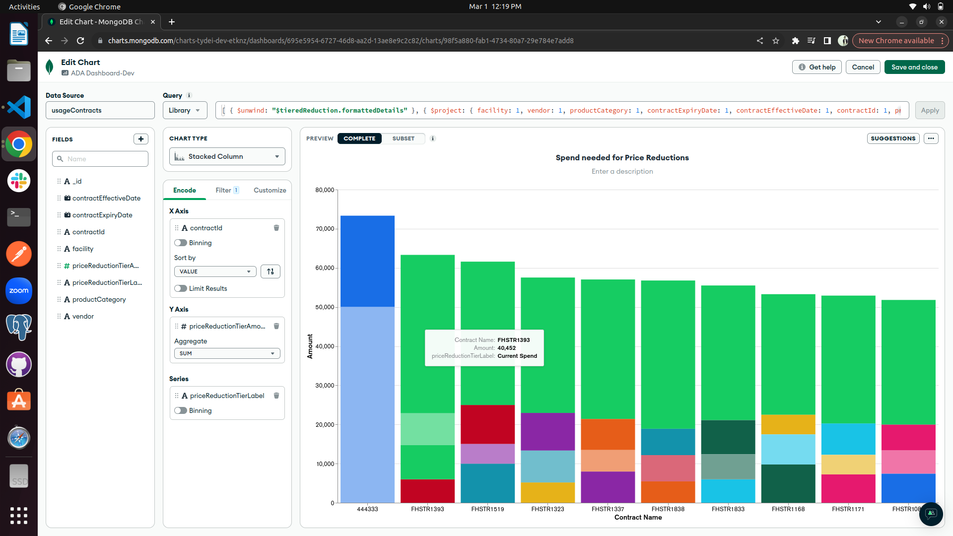I Need To Reverse The Order Of Stack In Mongodb Altas Chart Stacked Column MongoDB Atlas MongoDB Developer Community Forums
