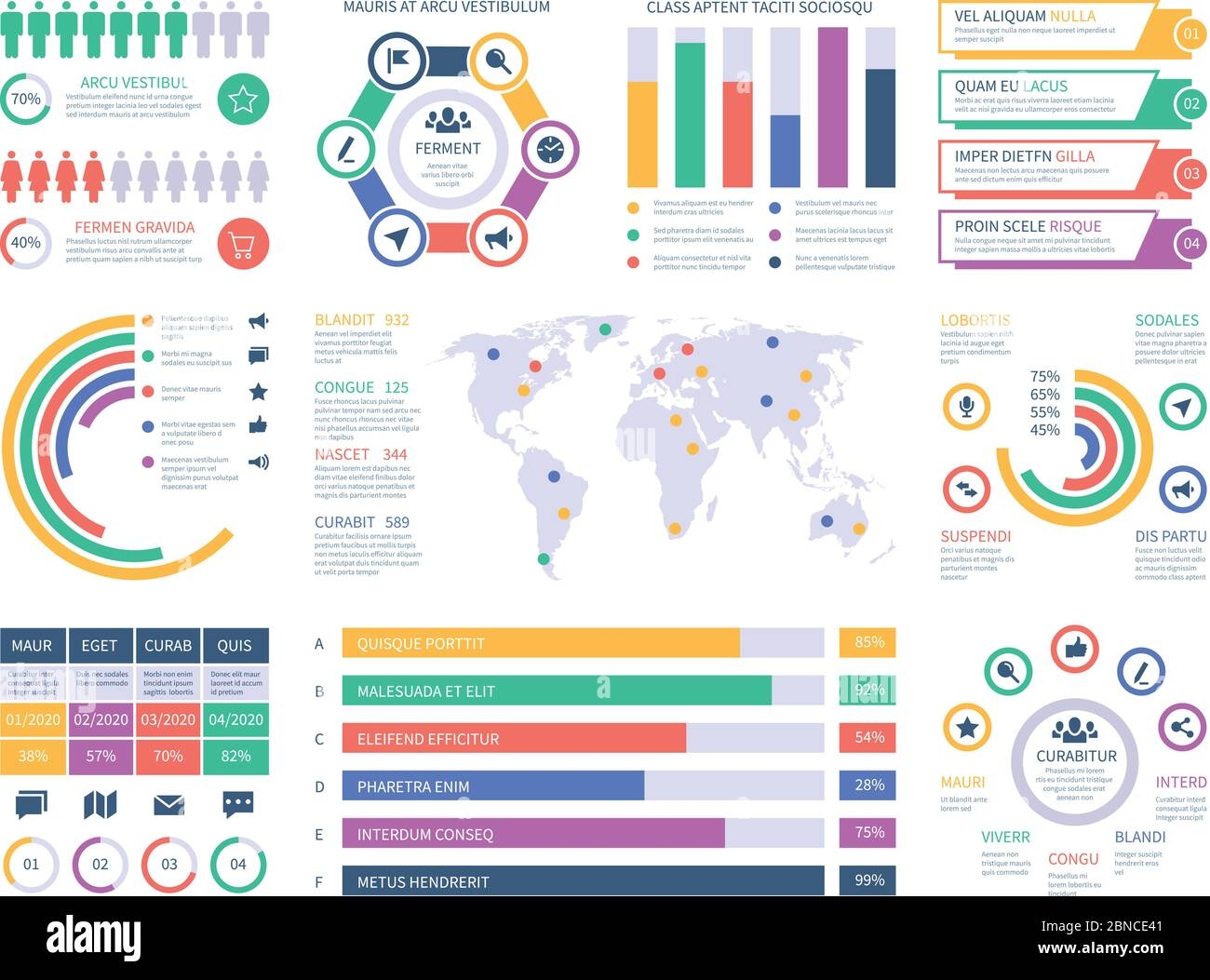 Infographic Template Financial Investment Graphs Column Chart Organization Flowchart Presentation Infographics Vector Element Illustration Of Infographic Web With World Map Stock Vector Image U0026 Art Alamy